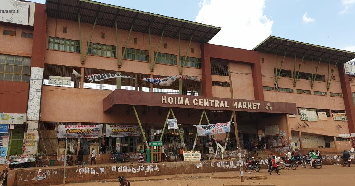 Exterior del Mercado de Hoima